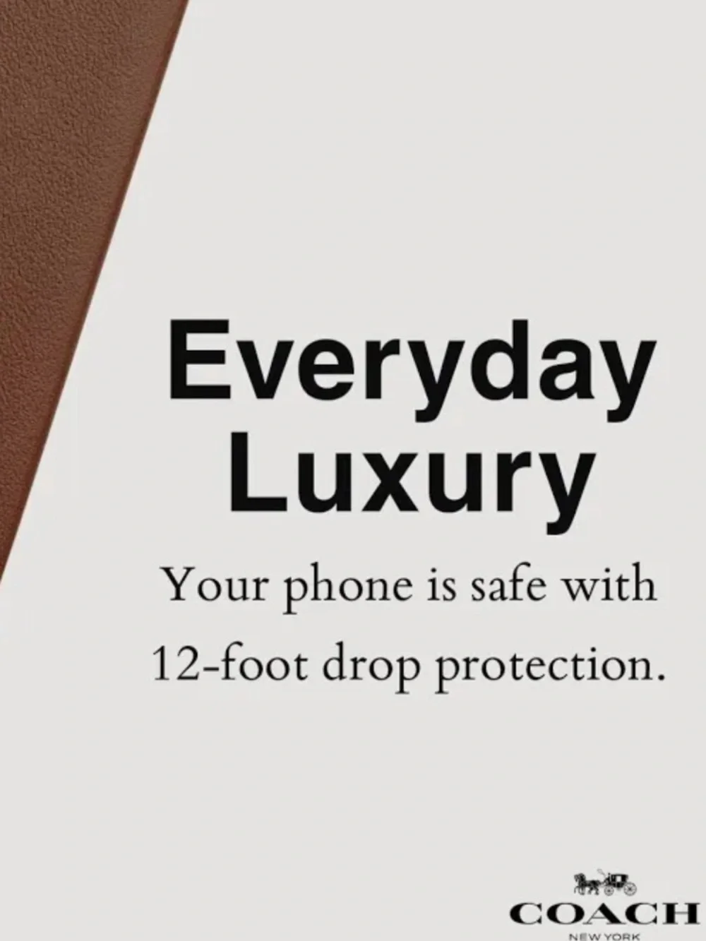 COACH Brown Folio Case for 2024 iPhone